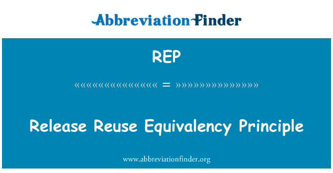 REP: ปล่อยนำ Equivalency หลัก