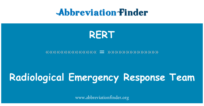 RERT: Radiologiske Emergency Response Team