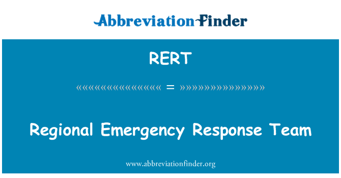 RERT: Tim ta ' rispons f ' emerġenza reġjonali