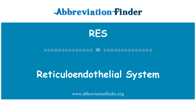 RES: Sistema reticoloendoteliale