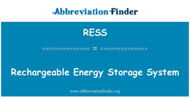 RESS: Akumulatorska Energy Storage System