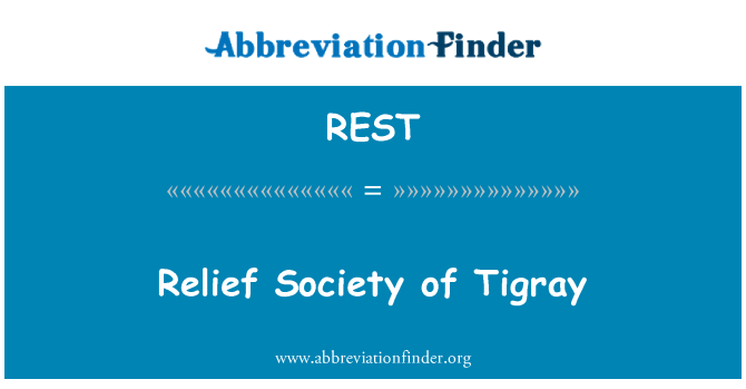 REST: Tigray के राहत सोसायटी