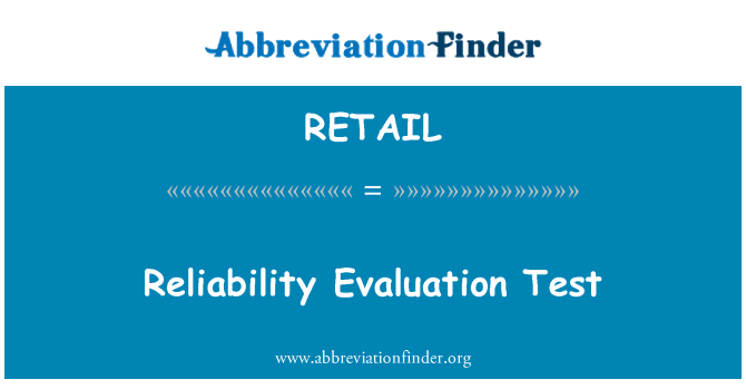 RETAIL: Pålidelighed evaluering Test