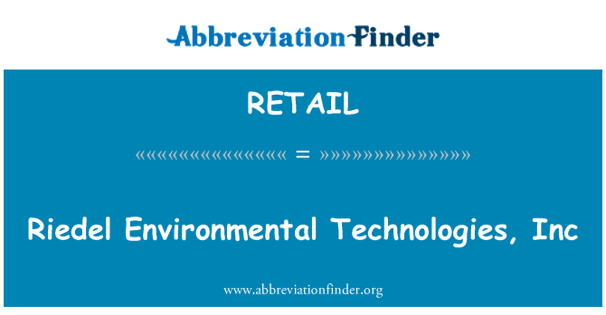 RETAIL: Riedel it-teknoloġiji ambjentali, Inc