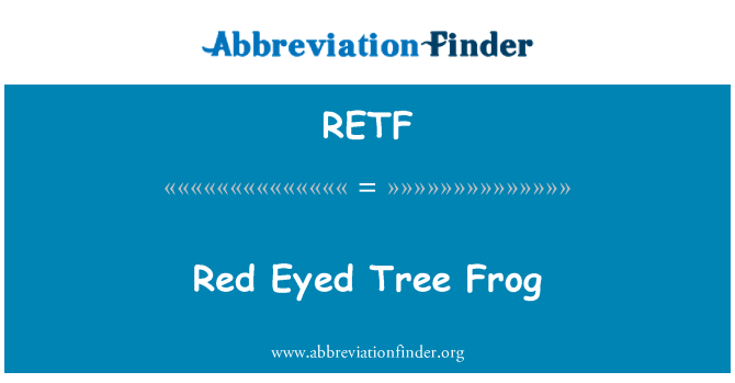 RETF: Red Eyed Tree Frog