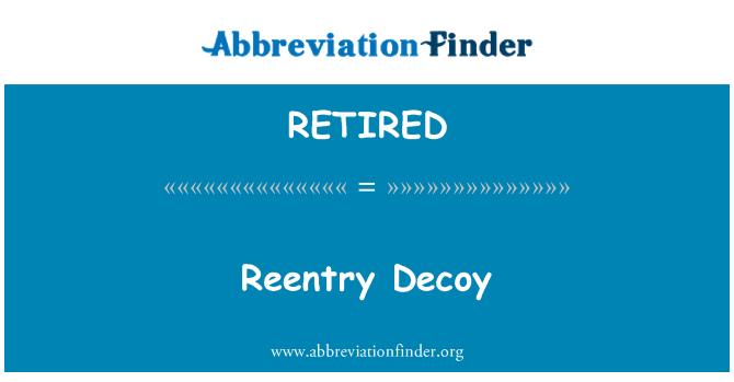 RETIRED : Reentry-Köder