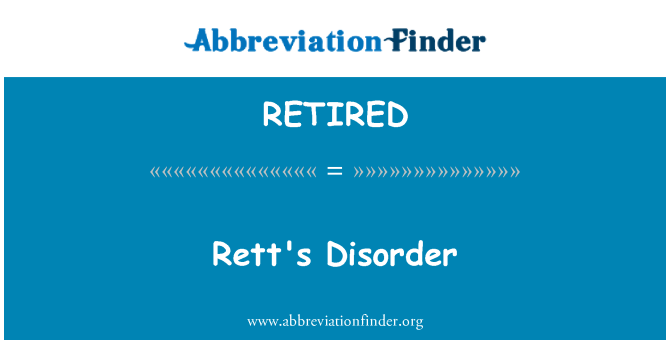 RETIRED : Rett's gangguan