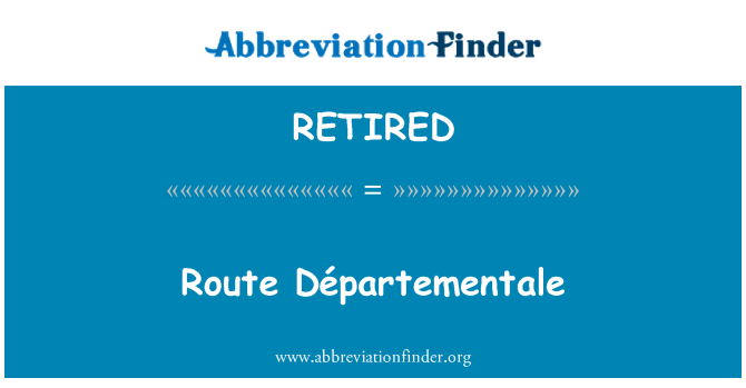 RETIRED : Wout Départementale