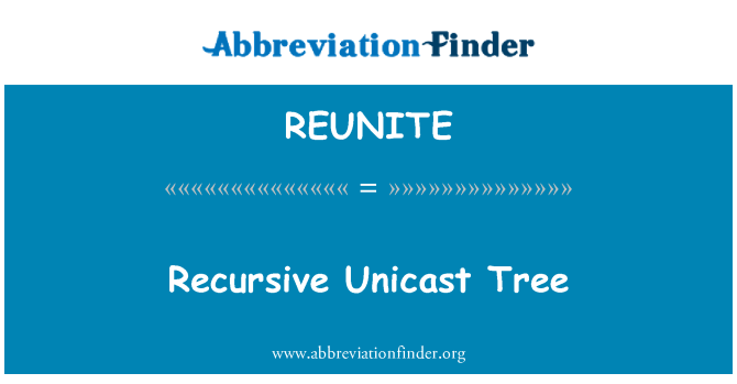 REUNITE: Rekurzivní Unicast strom
