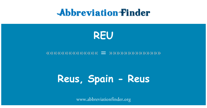 REU: Reus, Spanje - Reus
