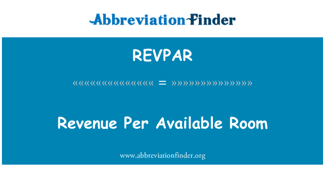 REVPAR: Ricavi Per camera disponibile