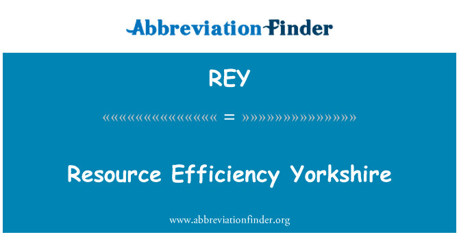 REY: Yorkshire efektivity zdrojů