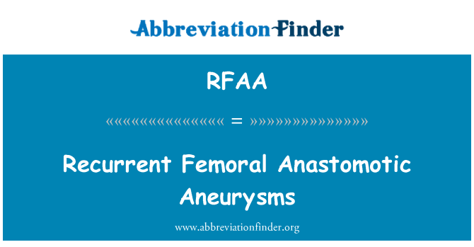 RFAA: Aneurismes dehiscència Femoral recurrents