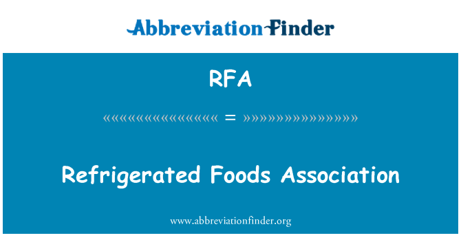 RFA: 冷凍食品協会
