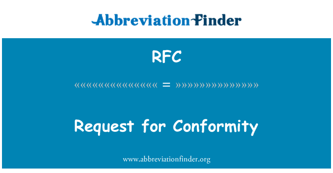 RFC: Cais am gydymffurfiaeth
