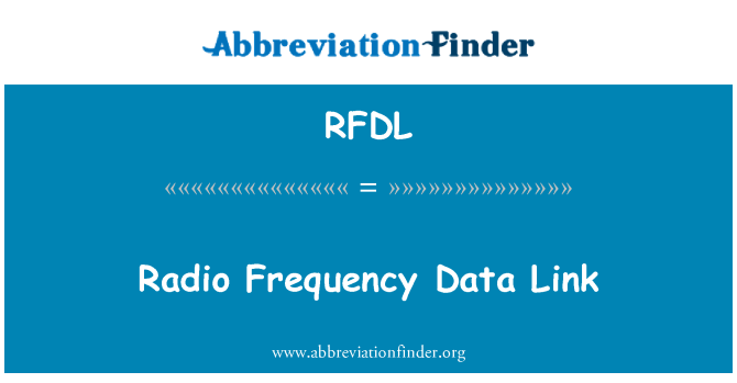 RFDL: Radiofrekvenční datový spoj