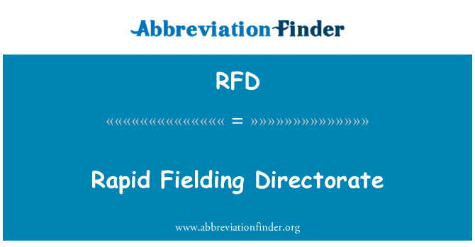 RFD: Dirección rápida Fielding