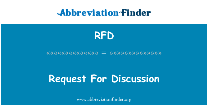 RFD: Talba għad-diskussjoni