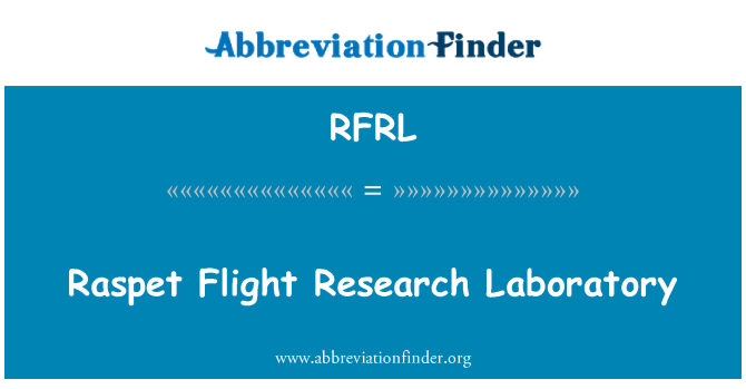 RFRL: Raspet Flight Research Laboratory