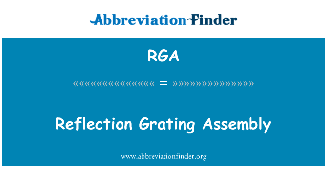 RGA: Montagem de grade de reflexão