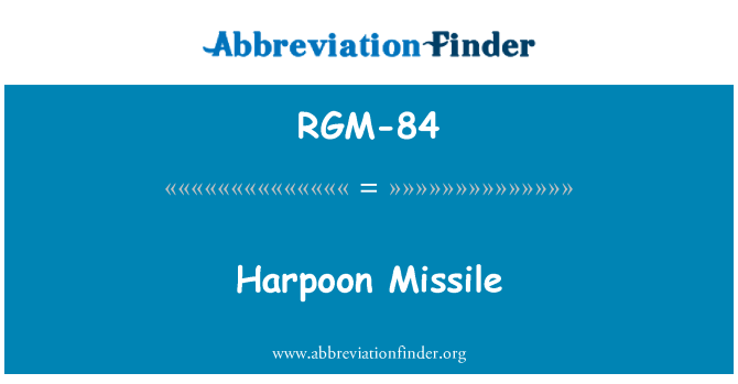 RGM-84: Harpoon Missile