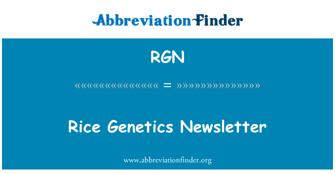RGN: Ross ġenetika Newsletter