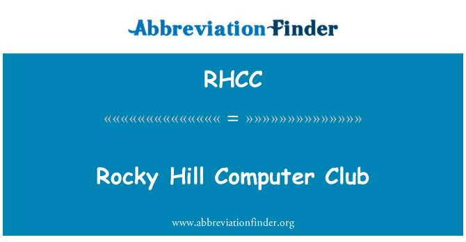 RHCC: Rocky Hill kompjuter Club