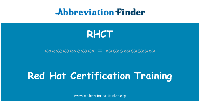 RHCT: Formazione di certificazione Red Hat