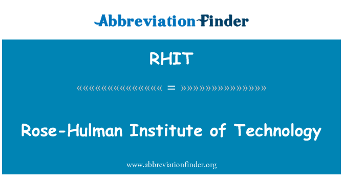 RHIT: Rose-Hulman Institute of Technology