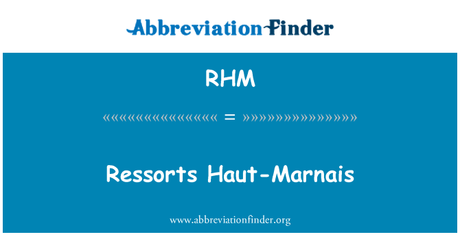 RHM: Ressorts Haut-Marnais