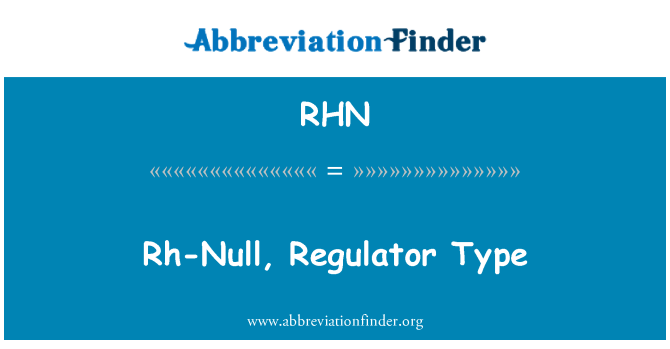 RHN: RH-Null, регулятор типу