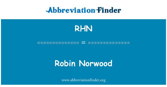 RHN: Robin Norwood