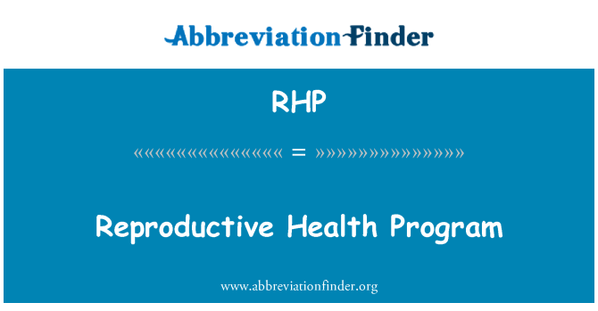 RHP: Programa de salut reproductiva