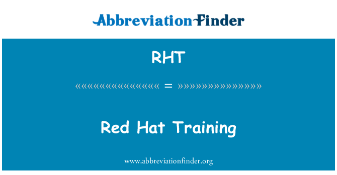 RHT: Red Hat latihan