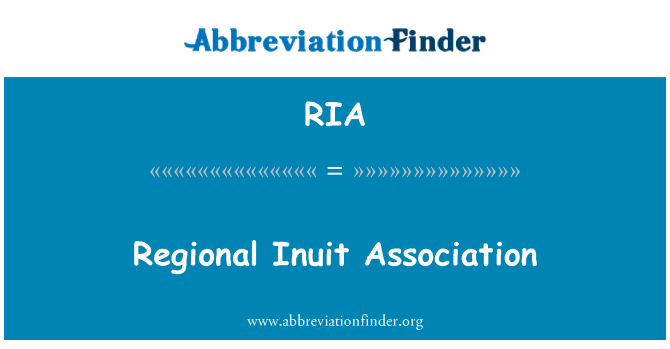 RIA: Regionální Inuitů asociace