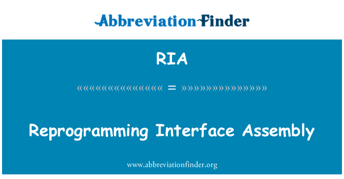 RIA: Riprogrammazione interfaccia Assembly