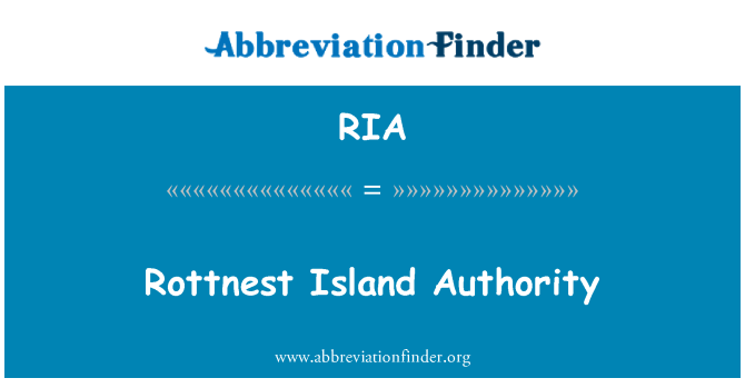 RIA: Rottnest Island Authority