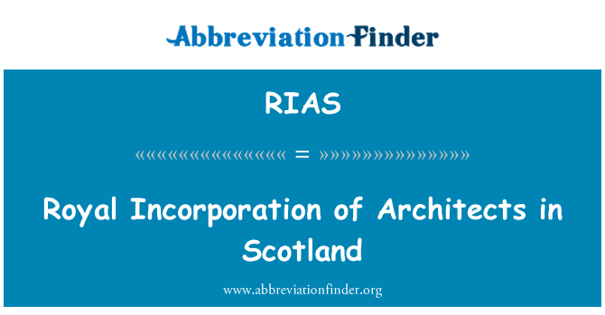 RIAS: Wayal Incorporation Des Architectes nan Skòtland