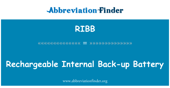 RIBB: Batteria interna ricaricabile di Back-up