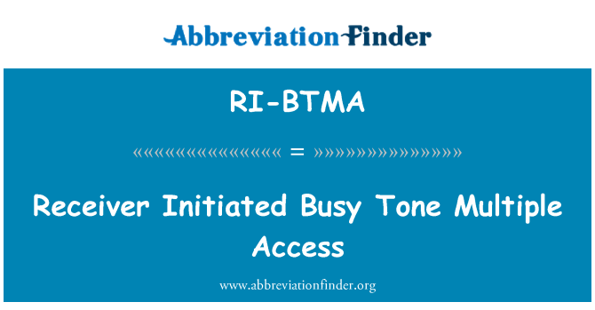 RI-BTMA: 接收机发起忙音多址接入