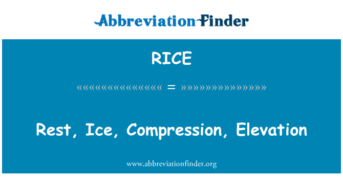 RICE: Vila, is kompression, höjd