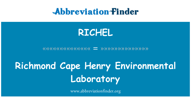RICHEL: Richmond Cape Henry laboratorium lingkungan