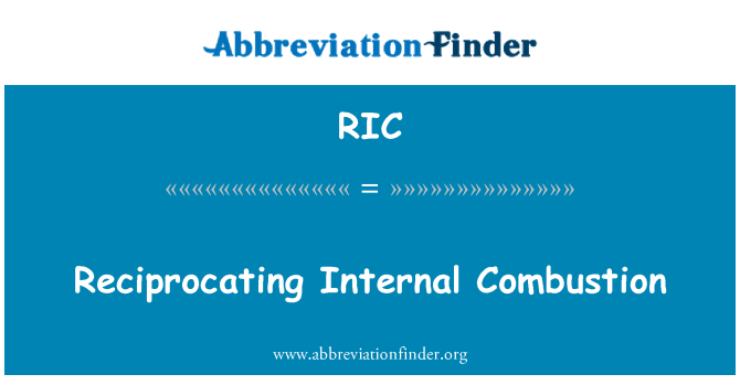 RIC: Alternatiu de combustió interna