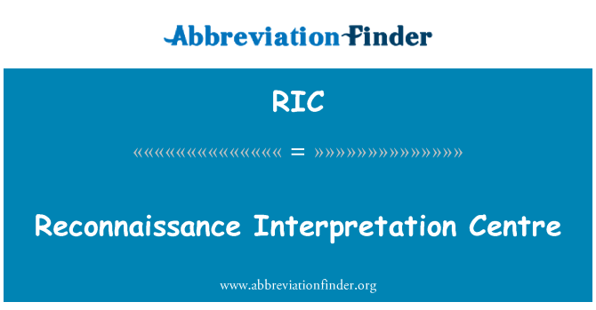 RIC: Centrul de interpretare recunoaştere