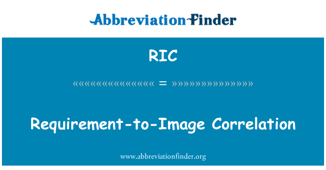RIC: Korelasi persyaratan-to-Image