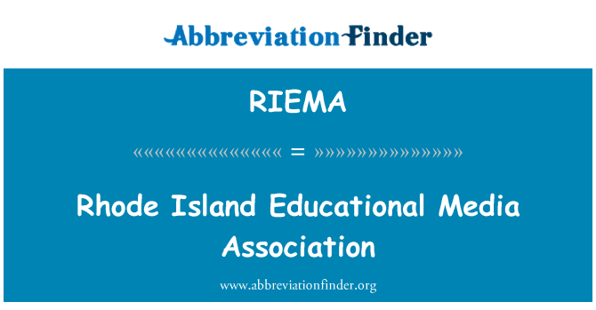 RIEMA: رہوڈ آئی لینڈ تعلیمی میڈیا ایسوسی ایشن