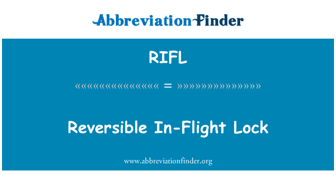 RIFL: リバーシブルの機内ロック
