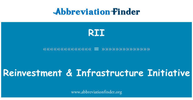 RII: Reinvestment & prakarsa infrastruktur