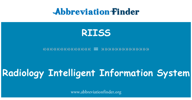 RIISS: Sistema ta ' informazzjoni intelliġenti Radjoloġija