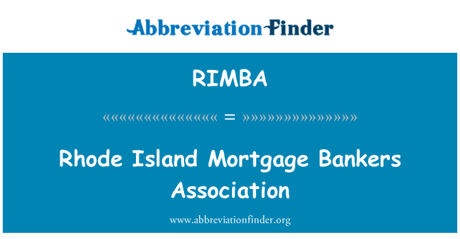 RIMBA: Rhode Island Mortgage Bankers Association